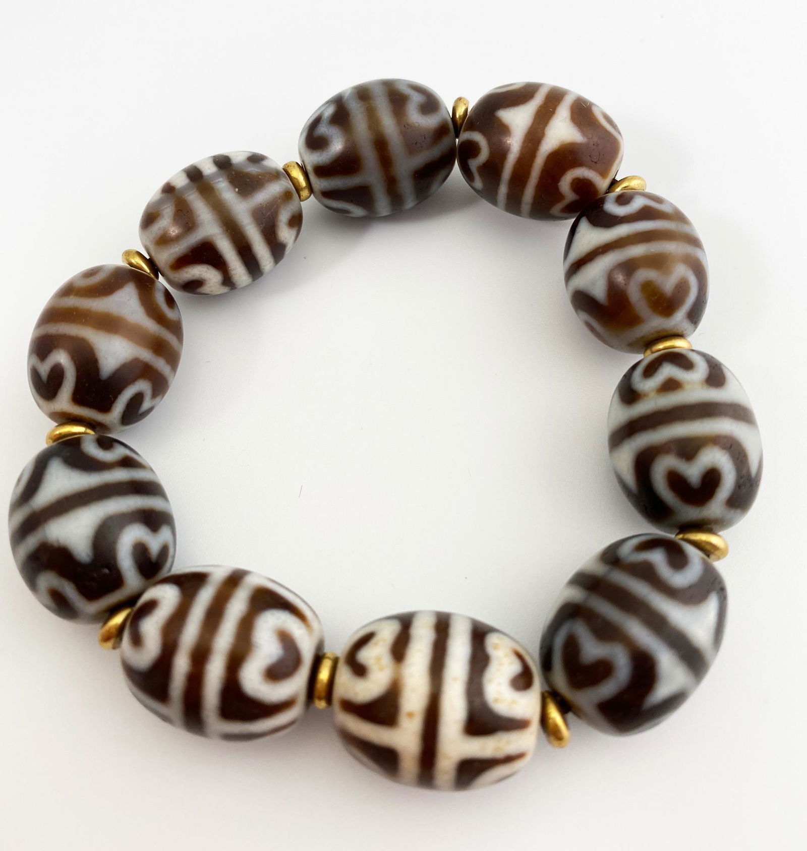 Delicate Dzi Beads Bracelet (1 of 5)