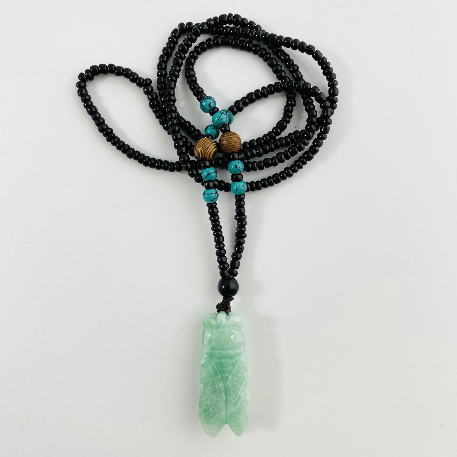 Certified Natural Light Green Jadeite Cicada Shape (1 of 6)