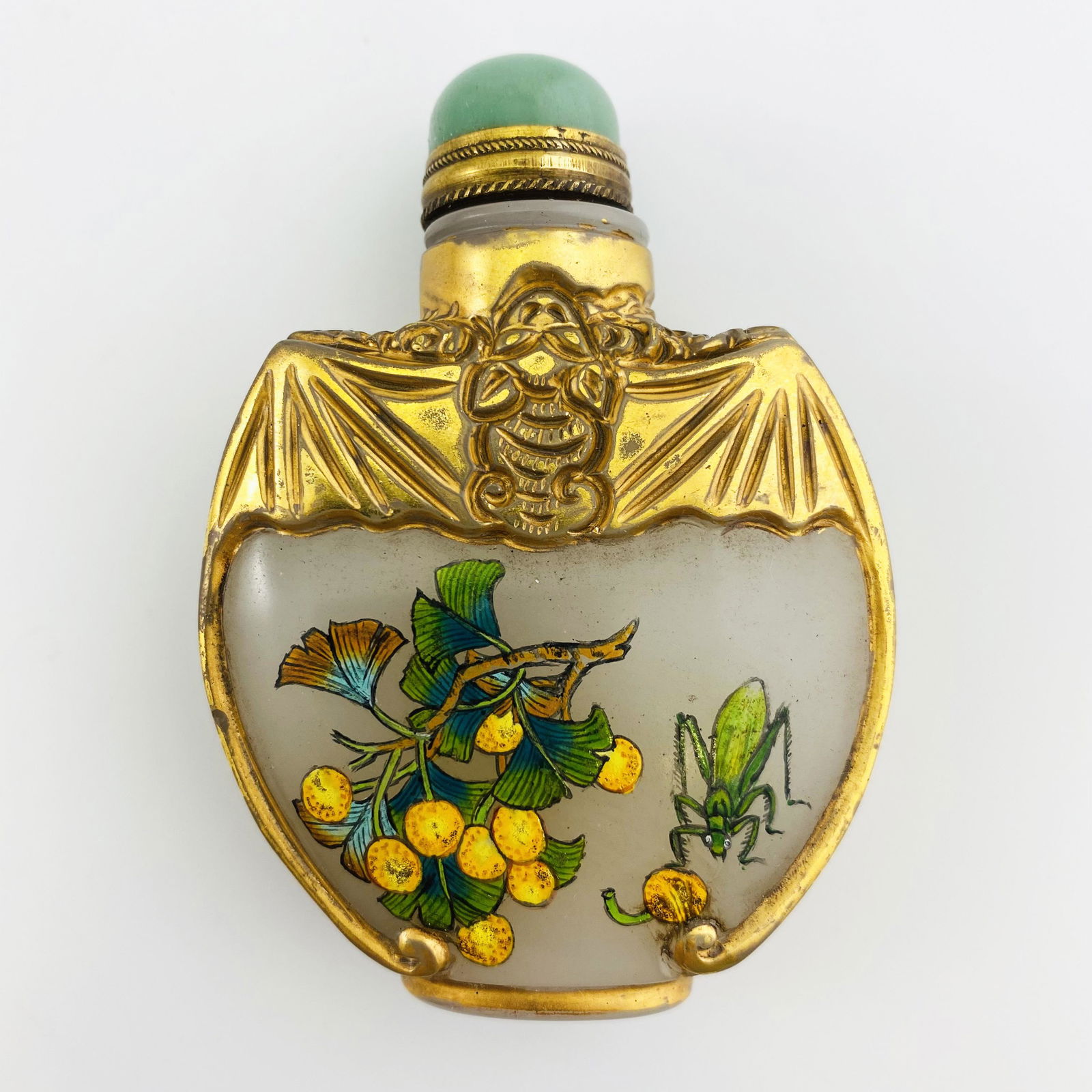 Qing Dynasty YongZheng Gold Plating Flowering Plants (1 of 5)