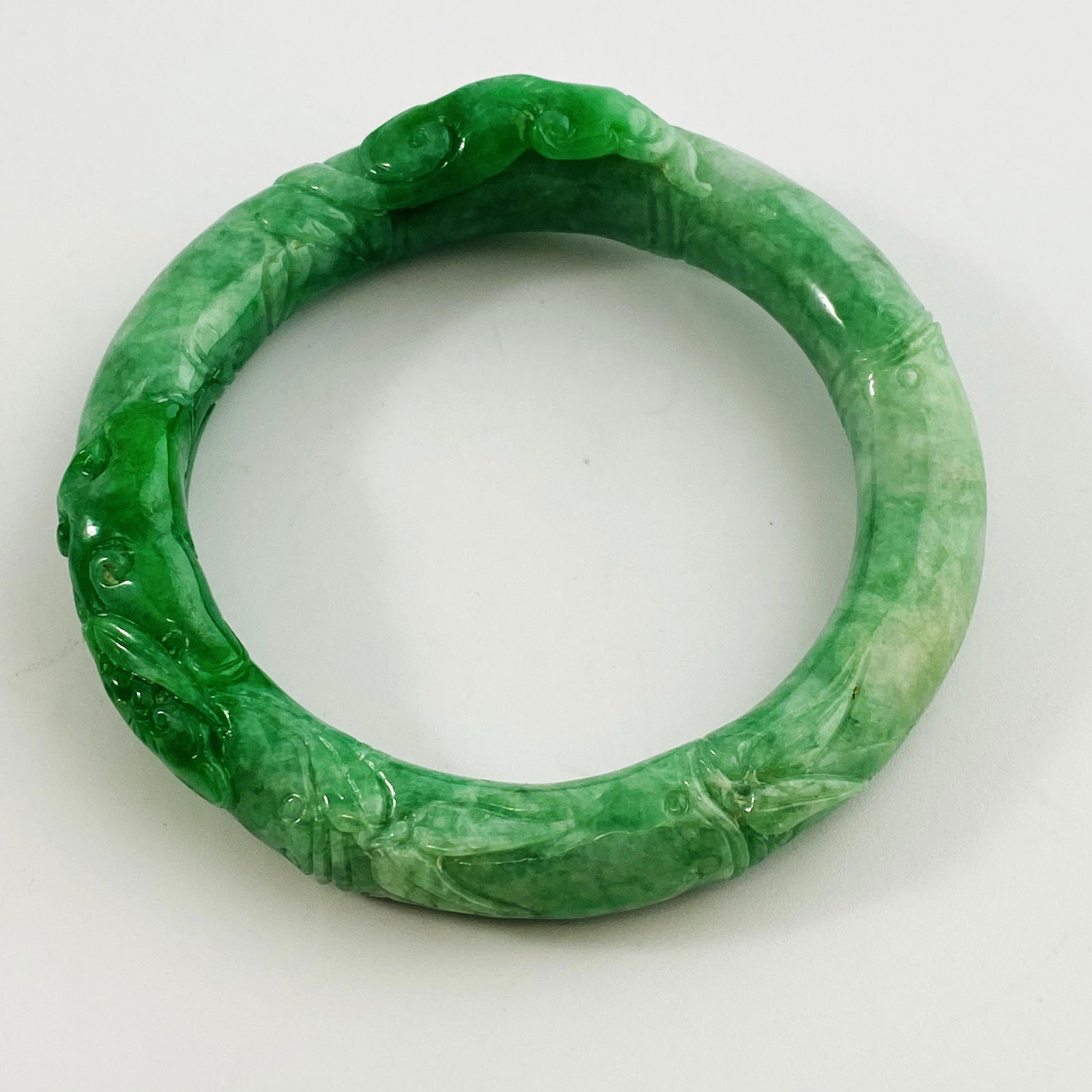 Certified Natural Jadeite Bangle (1 of 6)