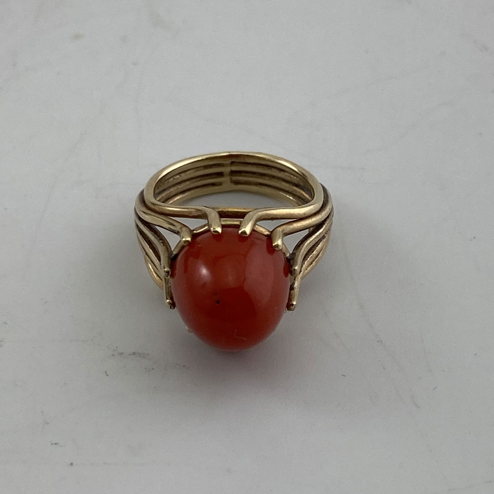 14K Gold Coral Ring (1 of 3)