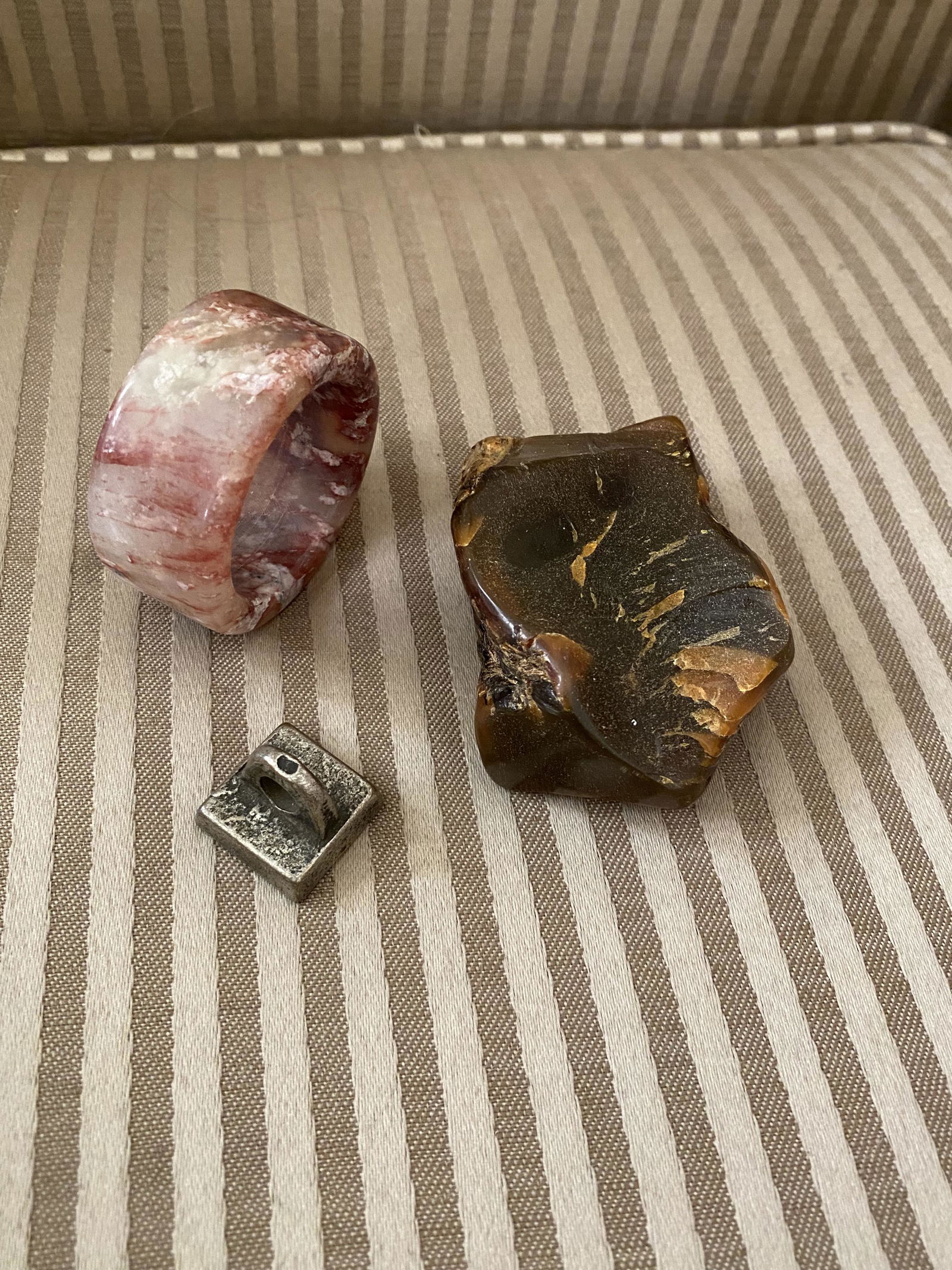 Jade Ring, Bronze Seal and Amber (1 of 5)