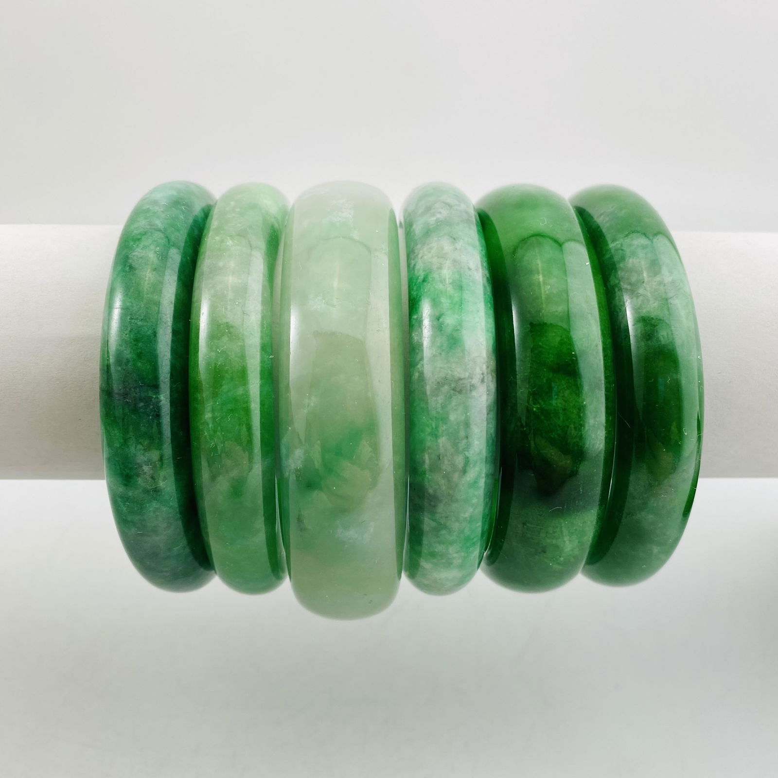 A Set of Six Jade Bangles (1 of 4)