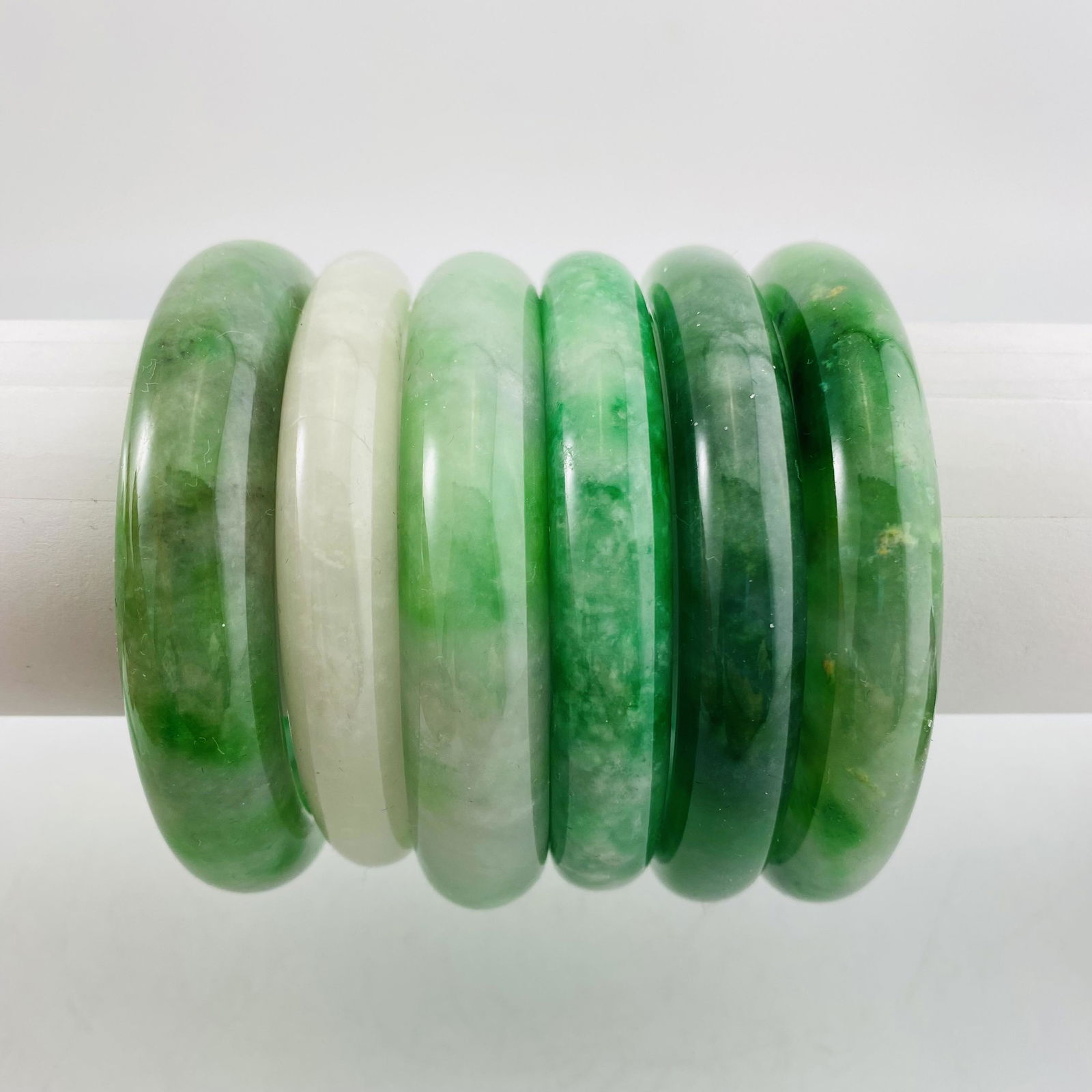 A Set of Six Jade Bangles (1 of 4)