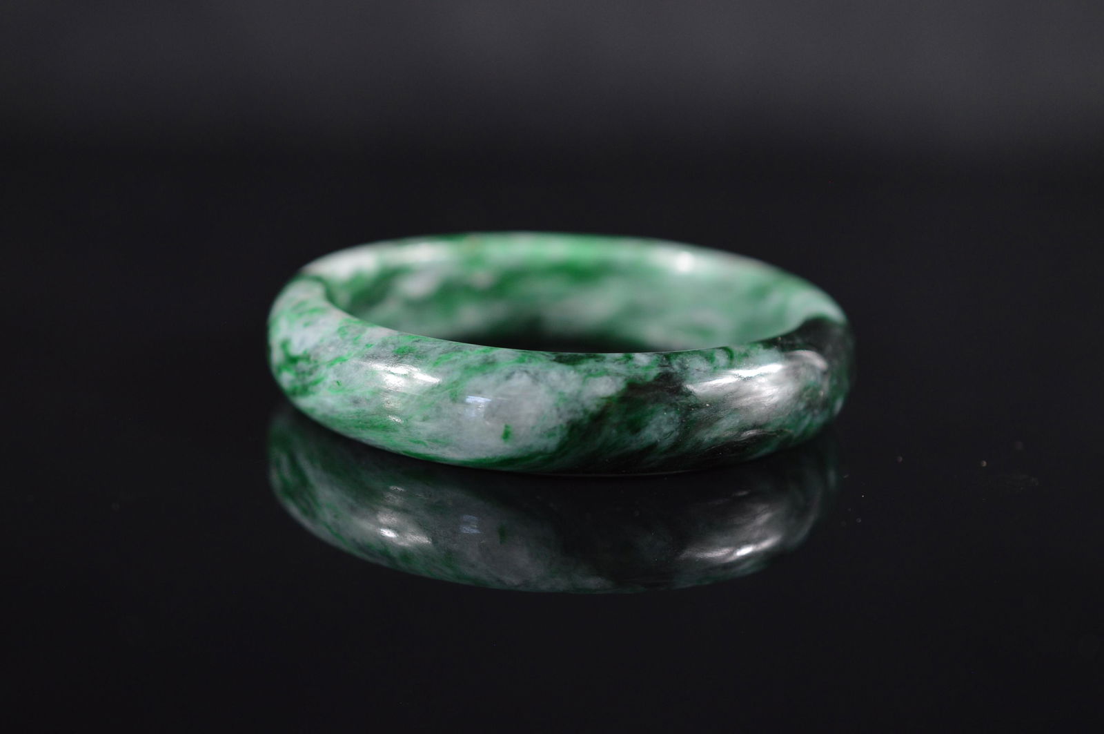 Natural Green Jadeite Bangle (1 of 6)