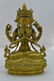 Antique Four-Armed Gilt Bronze Buddha Statue - 6
