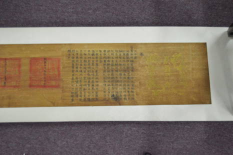 Qing Qianlong Edict: Edict marked Qing Qianlong 46 year January 7th.