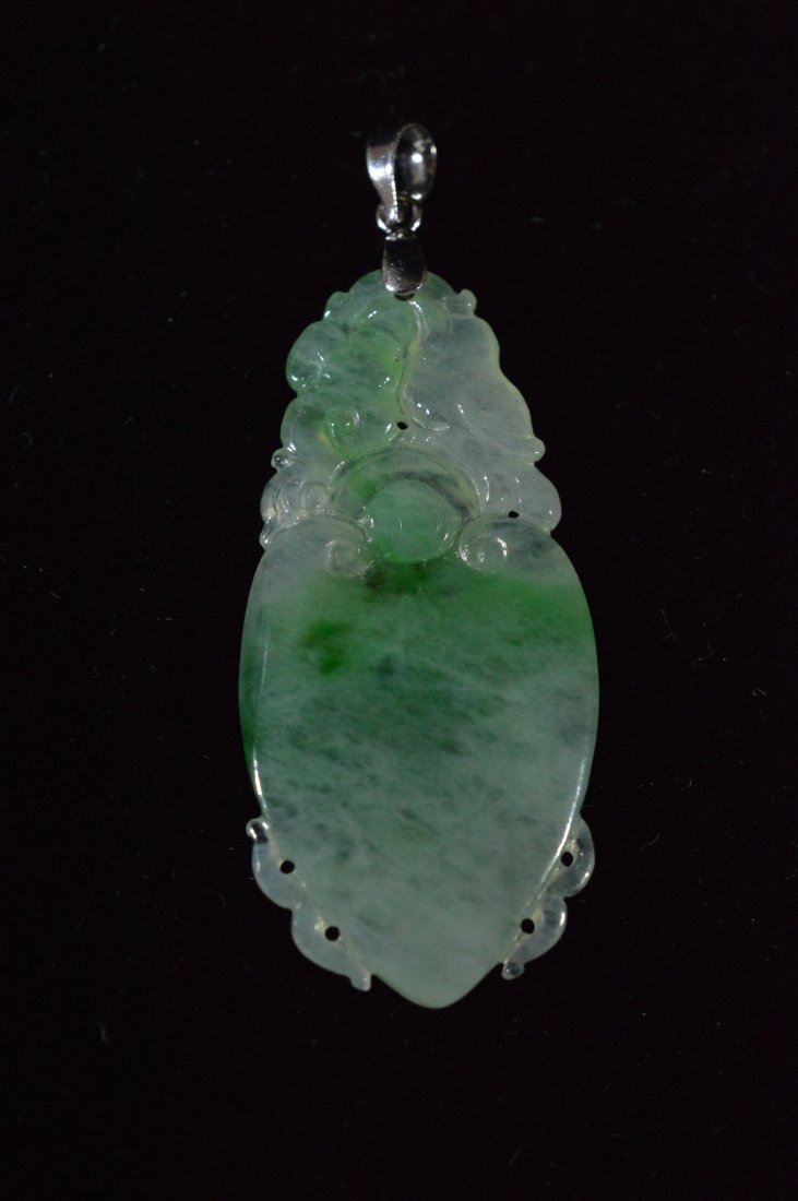 Natural Icy Jadeite Carved Pendant (1 of 2)