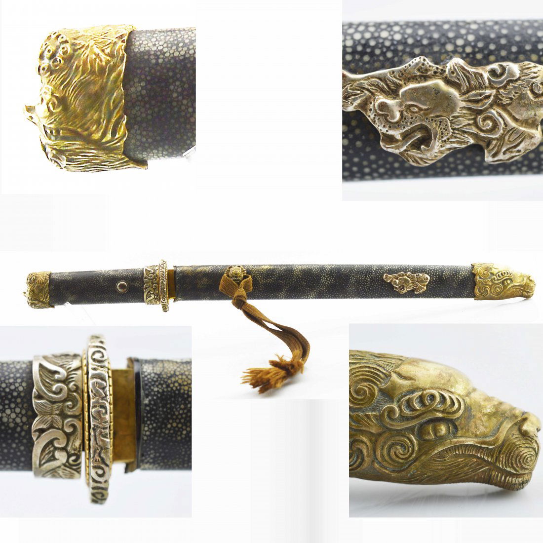 Copper Swords w/ Leather Scabbards (1 of 8)