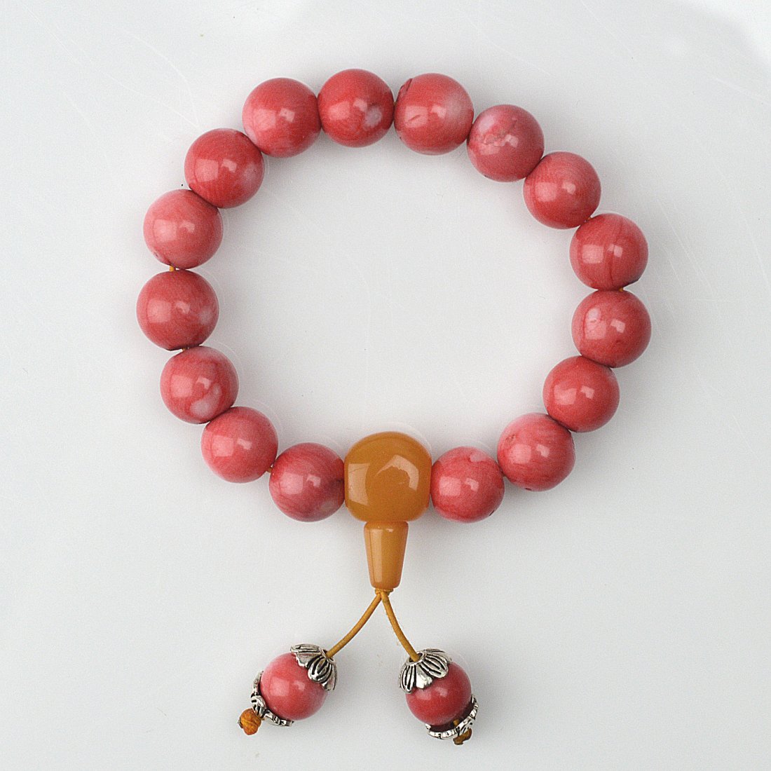 Red Coral Bead Bracelet (1 of 6)