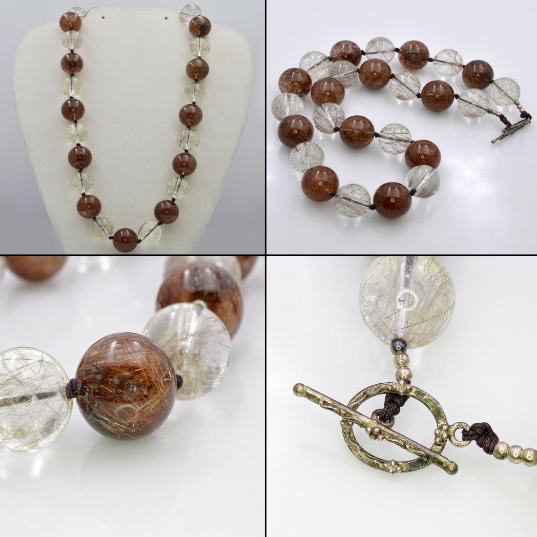 Rutilated Quartz Bead Necklace (1 of 5)