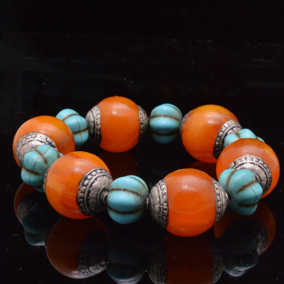 2 Turquoise Royal Amber Bracelets (1 of 3)
