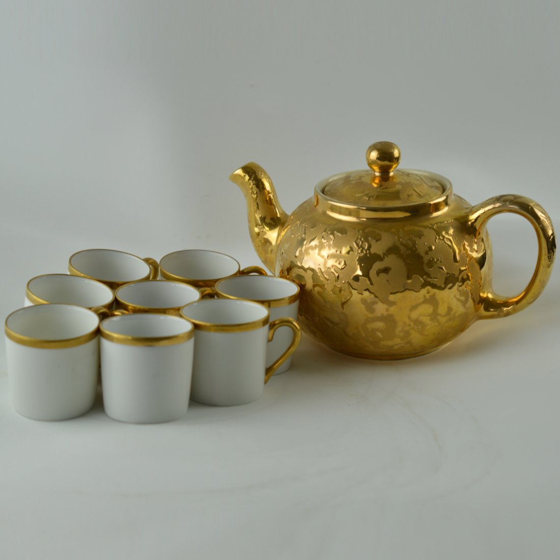 Set of 9 Pcs Gilt Tea Set (1 of 5)