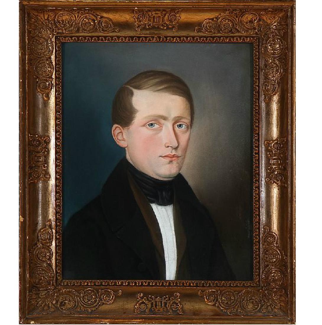 DIPINTO (-)  pastello raff.volto di uomo (1 of 1)