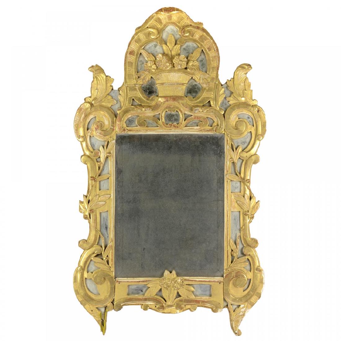 specchiera in legno dorato Francia stile Luigi XV (1 of 1)