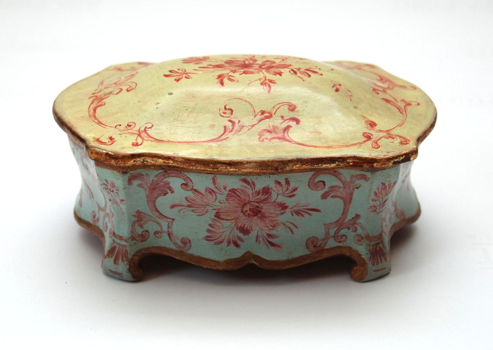 scatola laccata veneziana stile Luigi XV cm. , (1 of 1)