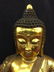 Antique Gilt Bronze Budddha Seated On Throne - 2