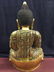 Antique Gilt Bronze Budddha Seated On Throne - 4