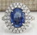 6.31 CTW Natural Ceylon Blue Sapphire And Diamond Ring
