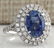 6.31 CTW Natural Ceylon Blue Sapphire And Diamond Ring - 2