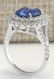 6.31 CTW Natural Ceylon Blue Sapphire And Diamond Ring - 3
