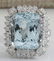 16.54CTW Natural Aquamarine And Diamond Ring In 18K
