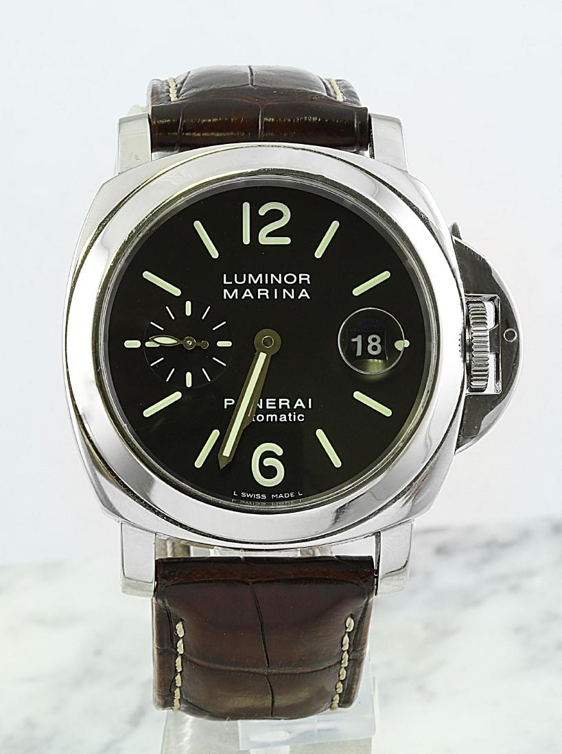 Panerai Luminor Marina Men's Watch: Total Watch Weight: 154 Grams Face Measures: 44.15x49.60 Millimeter SKU: [600486]