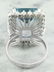28.80 Carat Aquamarine 18K White Gold Diamond Ring - 4