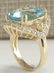 13.13Ct Natural Aquamarine And Diamond Ring In18K Solid - 3