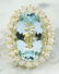 14.00 Carat Aquamarine 18K Yellow Gold Diamond Ring