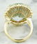 14.00 Carat Aquamarine 18K Yellow Gold Diamond Ring - 4