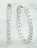2.00 Carat 18K White Gold Diamond Hoop Earrings