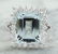 7.23 Carat Aquamarine 18K White Gold Diamond Ring