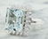 7.23 Carat Aquamarine 18K White Gold Diamond Ring - 2