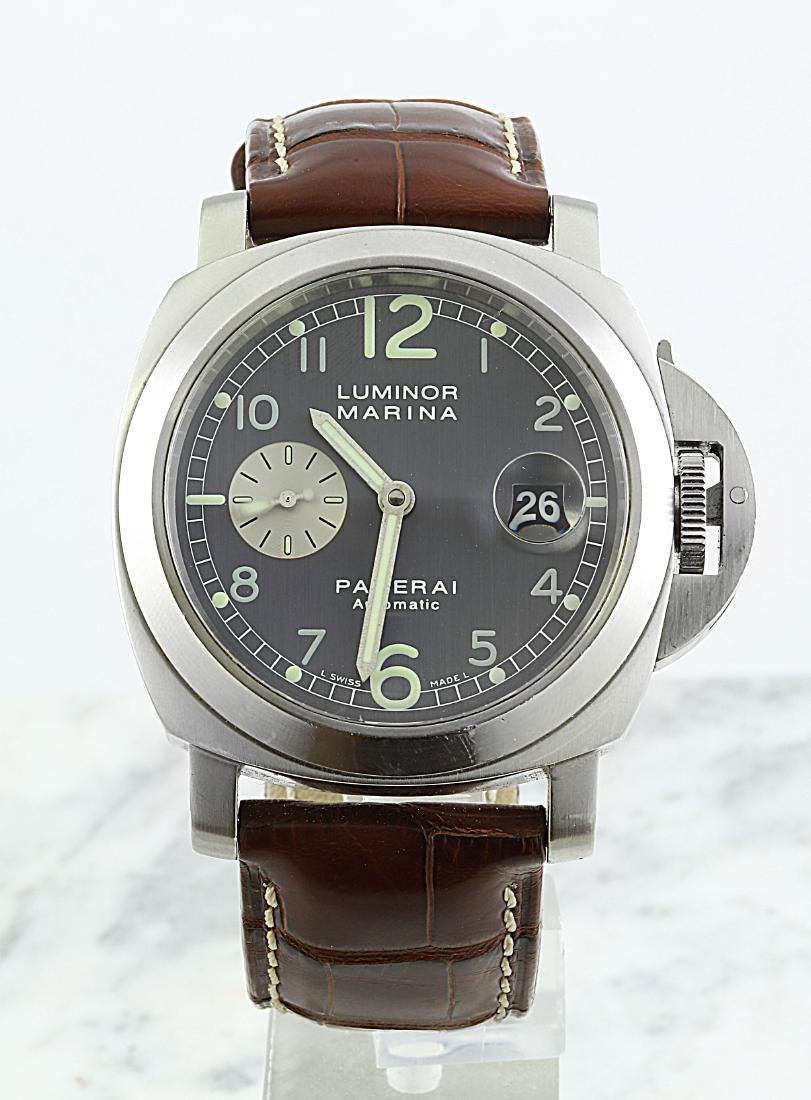 Panerai Luminor Marina Men's Watch: Total Watch Weight: 153.4 Gram Face Measures: 44.15x49.90 Millimeter SKU: [600487]