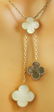 Authentic Van Cleef Alhambra Mother Pearl and Onyx 18K - 2