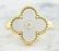 0.06 Carat Authentic Van Cleef Alhambra 18K Yellow Gold