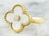 0.06 Carat Authentic Van Cleef Alhambra 18K Yellow Gold - 2