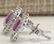 3.10CTW Natural Pink Sapphire And Diamond Earrings 18K - 2