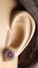 3.10CTW Natural Pink Sapphire And Diamond Earrings 18K - 3