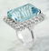 28.80 Carat Aquamarine 18K White Gold Diamond Ring - 4