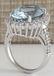 9.04 CTW Natural Aquamarine And Diamond Ring In 18K - 3