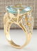10.52CTW Natural Aquamarine And Diamond Ring In 18K - 3