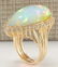 19.42CTW Natural Opal And Diamond Ring In 18K Yellow - 3