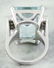 19.61 Carat Aquamarine 18K White Gold Diamond Ring - 4