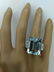 19.61 Carat Aquamarine 18K White Gold Diamond Ring - 5