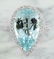 9.93 Carat Aquamarine 18k White Gold Diamond Ring