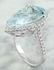9.93 Carat Aquamarine 18k White Gold Diamond Ring - 5