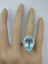 9.93 Carat Aquamarine 18k White Gold Diamond Ring - 6