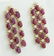 15.12 Carat Ruby 18k Yellow Gold Diamond Earrings - 2